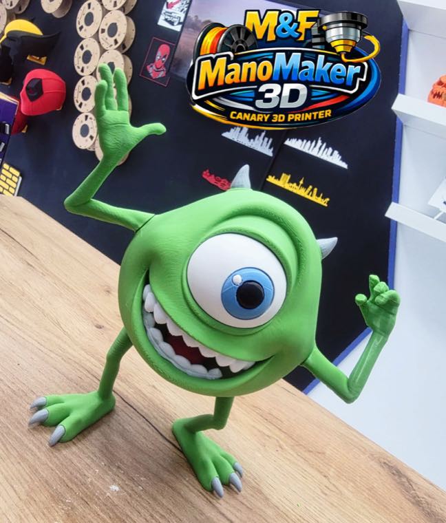 Figura de Mike Wazowski impresa en 3D