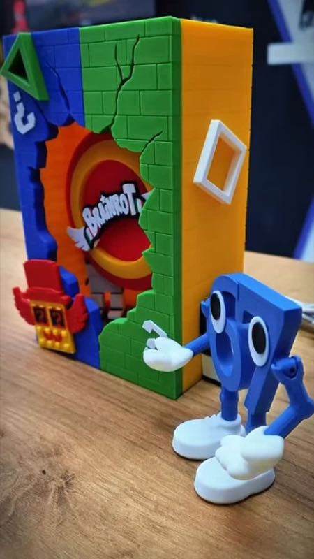 Figuras de colores impresas en 3D