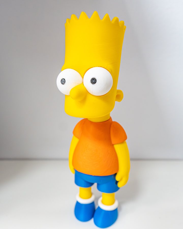 Figura de Bart Simpson impresa en 3D